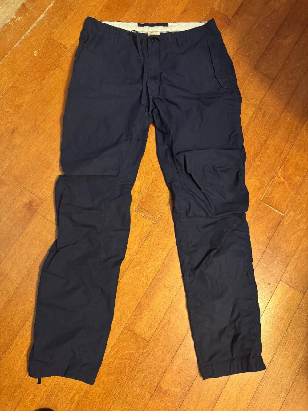 Relwen Mens Bright Navy Military Roll Up Utility Pants Size 34